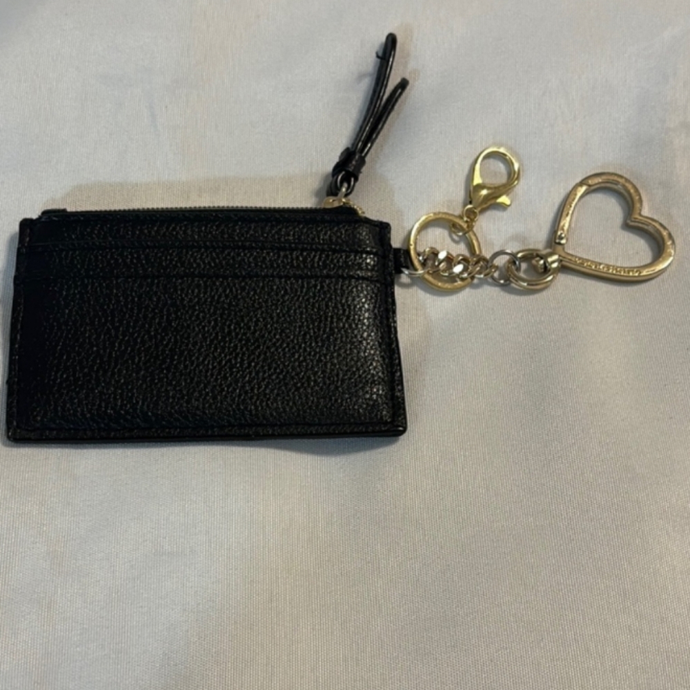 New💕Victoria's Secret Black and Gold Key Card Holder - Picture 3 of 7